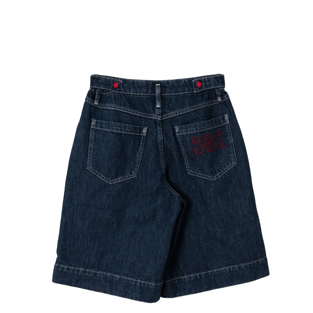 Damson Madder Womens Annie Denim Shorts Indigo - Image 2