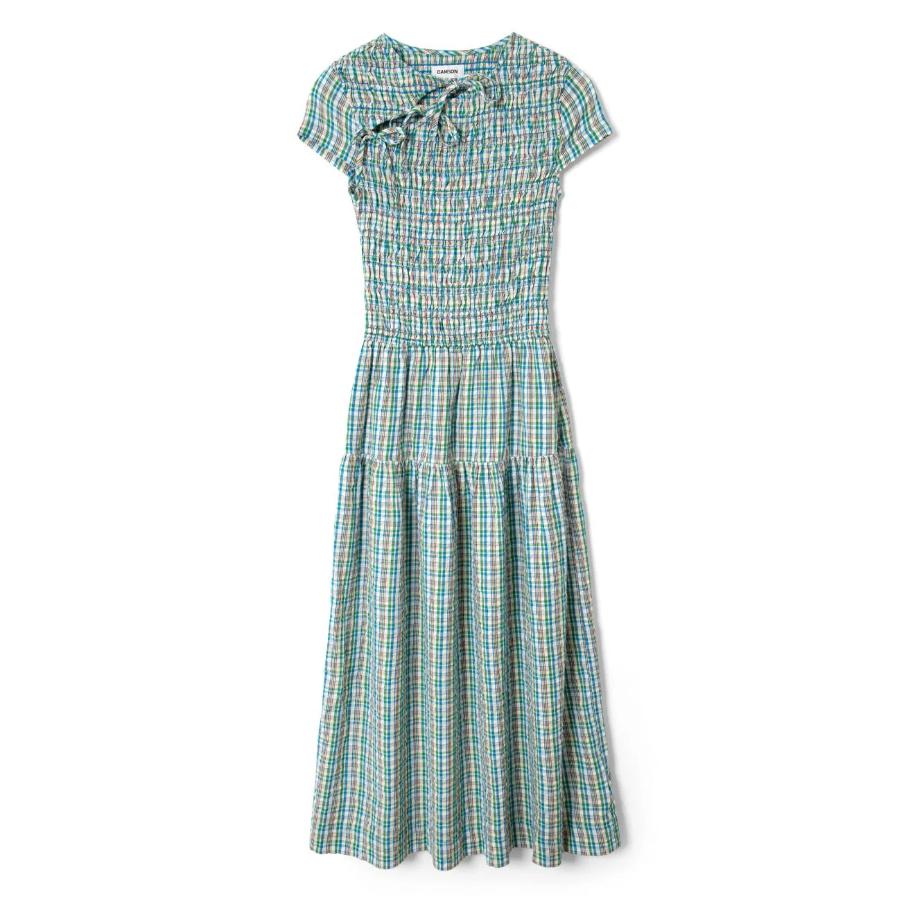 Damson Madder Womens Ebba Midi Dress Picnic Check