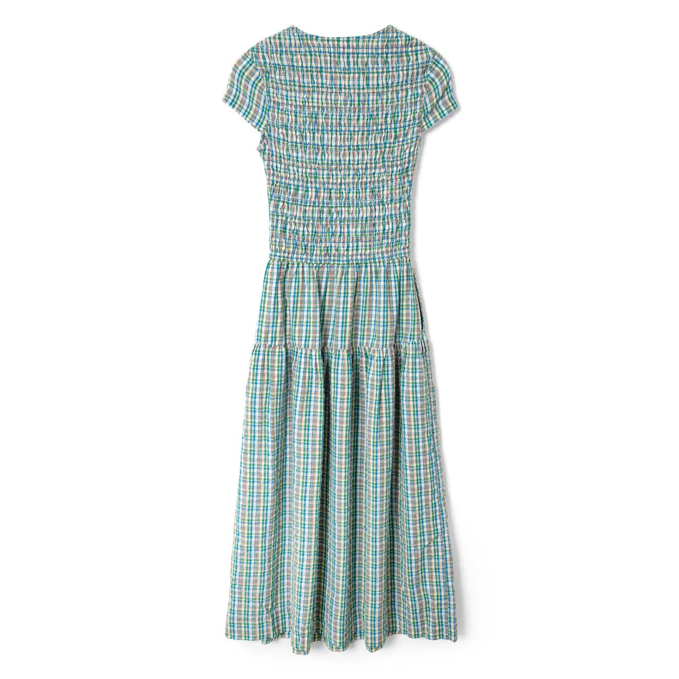 Damson Madder Womens Ebba Midi Dress Picnic Check - Image 2