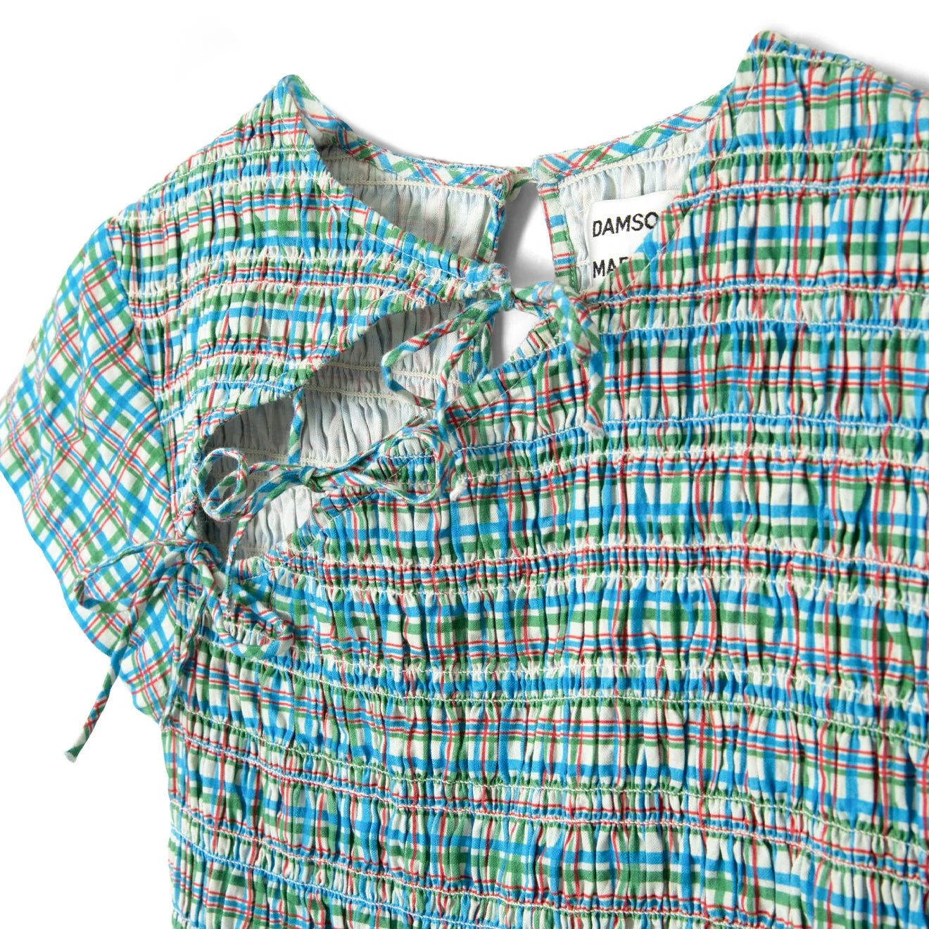 Damson Madder Womens Ebba Midi Dress Picnic Check - Image 3