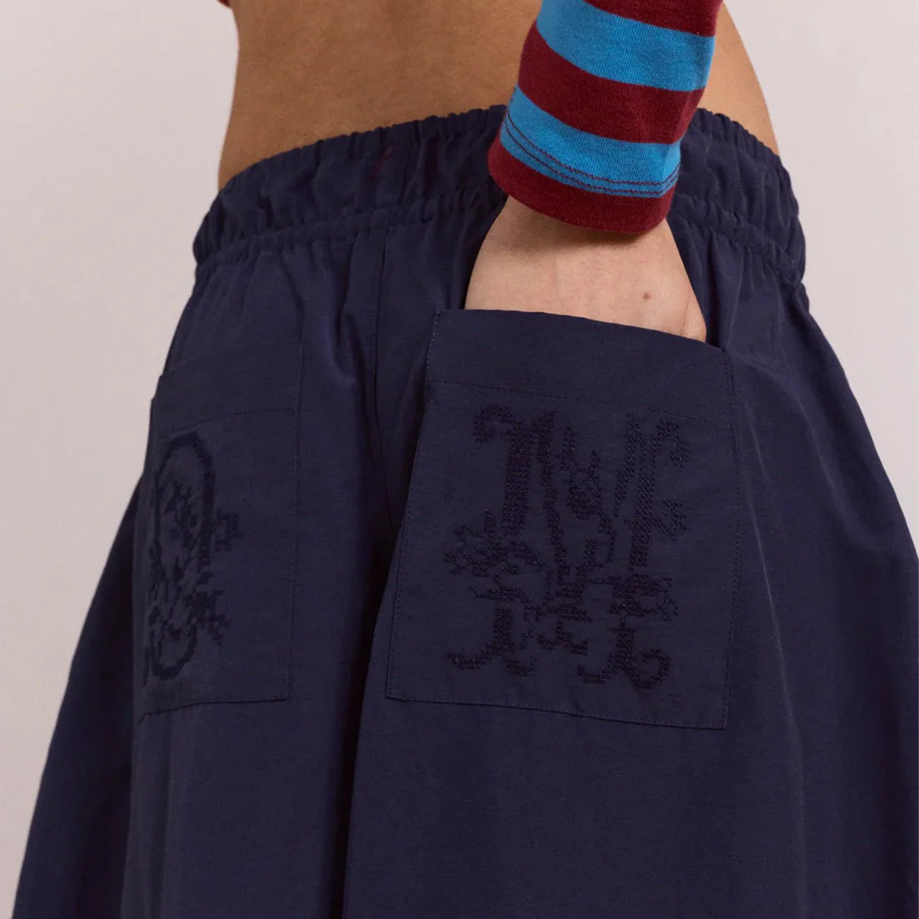 Damson Madder Womens Frida Bloomers Navy - Image 9