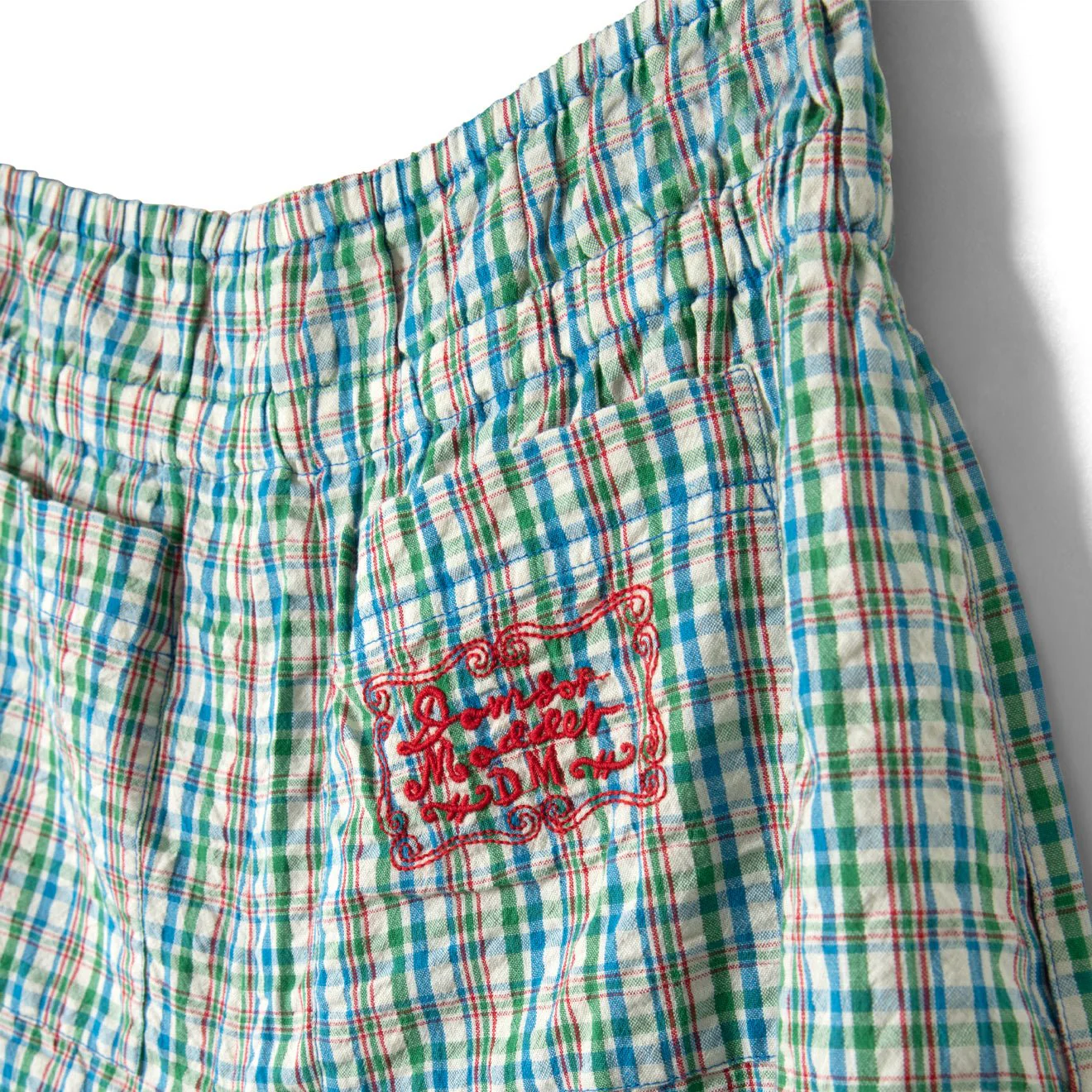 Damson Madder Womens Kairo Boxer Short Picnic Check - Image 3