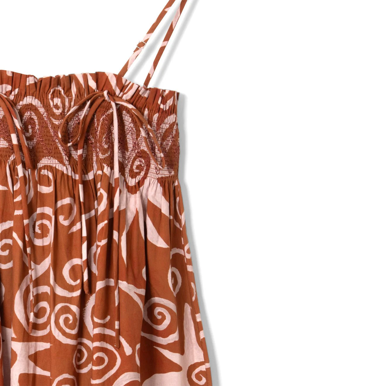 Damson Madder Womens Lilo Mini Dress Swirl Print - Image 3