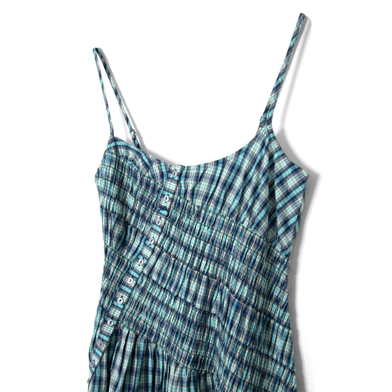 Damson Madder Womens Lyra Midi Dress Tomboy Check - Image 8