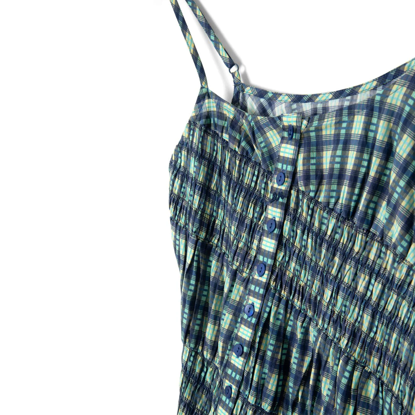 Damson Madder Womens Lyra Midi Dress Tomboy Check - Image 9