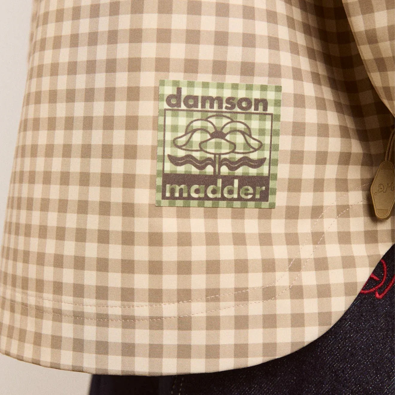 Damson Madder Womens Matilda Raincoat Gingham - Image 12