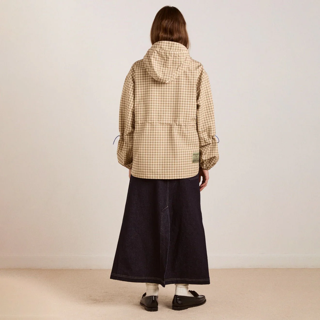 Damson Madder Womens Matilda Raincoat Gingham - Image 5