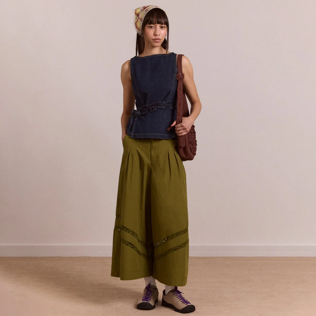 Damson Madder Womens Maxime Top Dark Indigo - Image 4