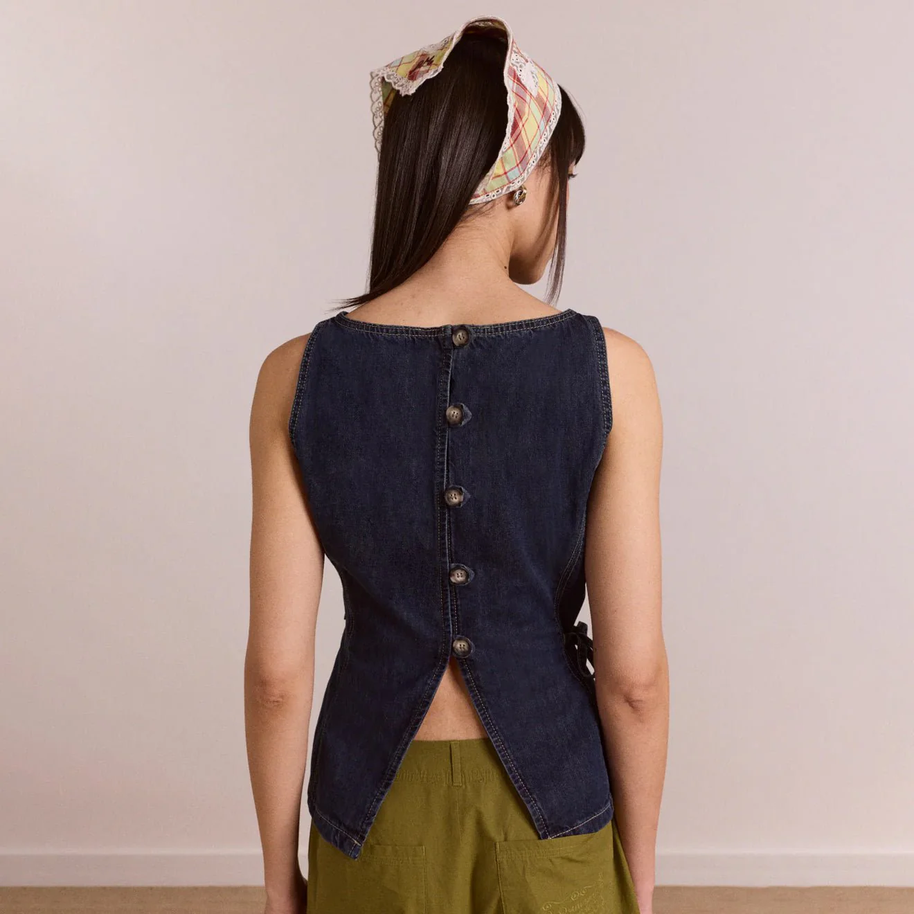 Damson Madder Womens Maxime Top Dark Indigo - Image 7
