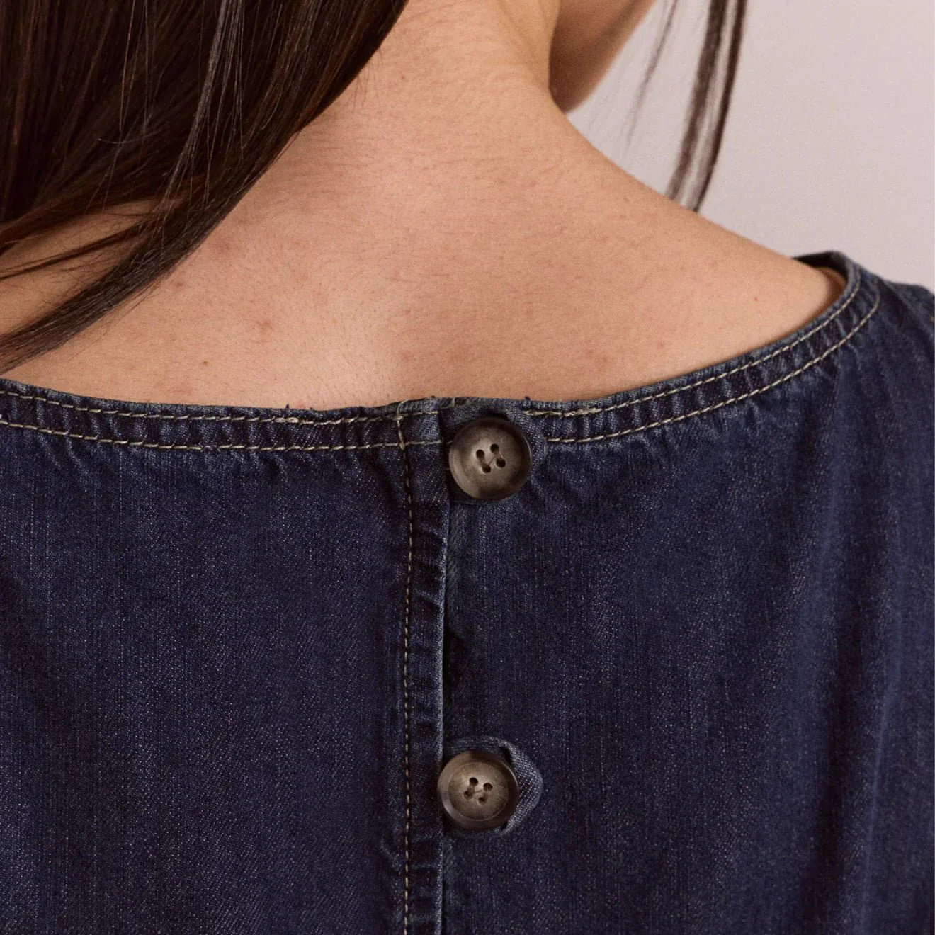 Damson Madder Womens Maxime Top Dark Indigo - Image 9