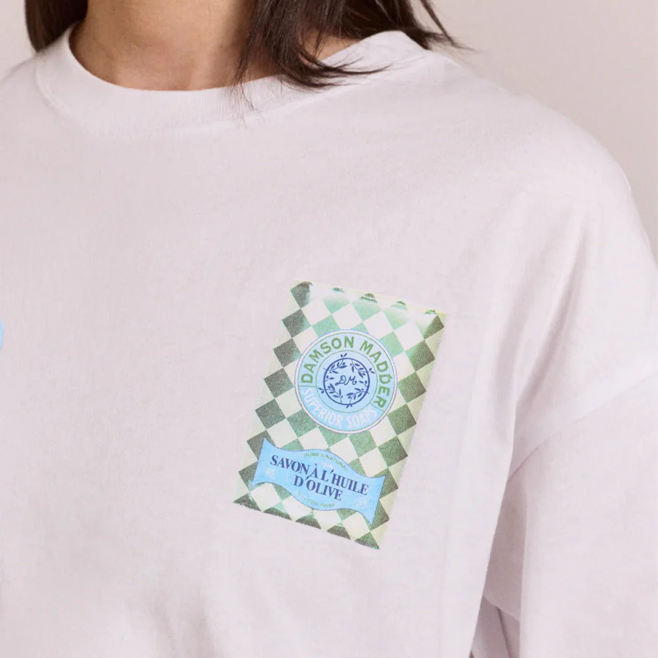 Damson Madder Womens Savon Graphic Tee White - Image 8
