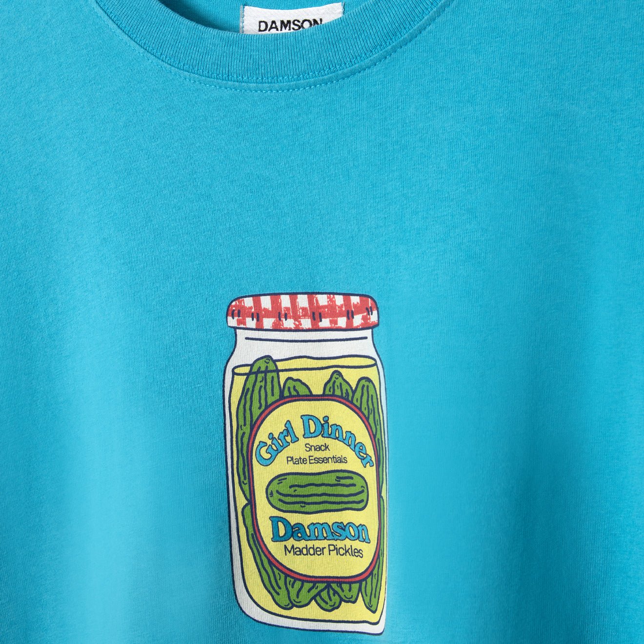 Damson Madder Womens Snack Plate Graphic Tee Blue - Image 3
