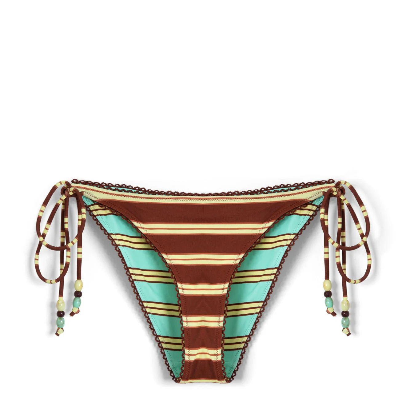 Damson Madder Womens Trudi Reversible Bikini Bottom Mix Stripe