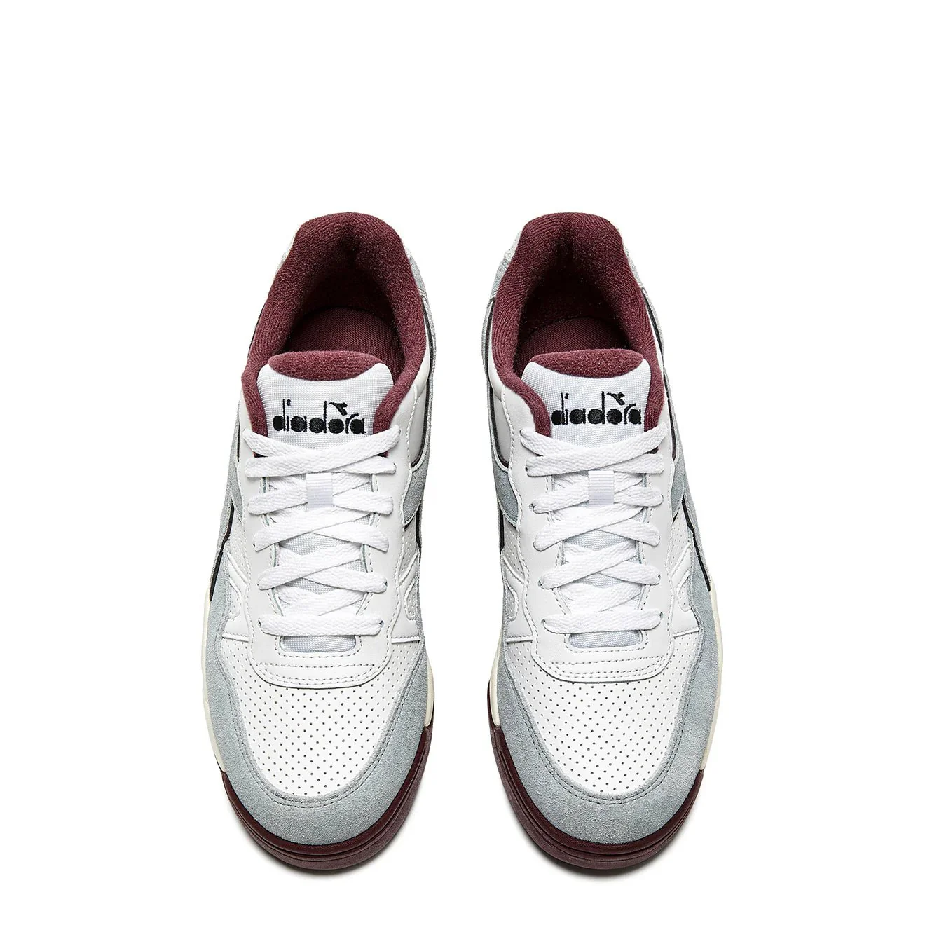 Diadora Winner SL Trainer Moon Rock / Malaga Red - Image 3