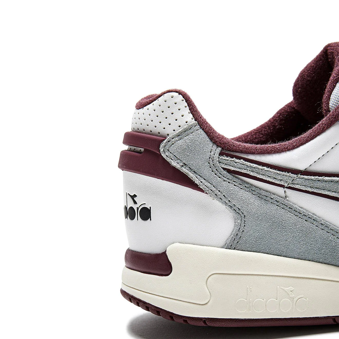 Diadora Winner SL Trainer Moon Rock / Malaga Red - Image 4