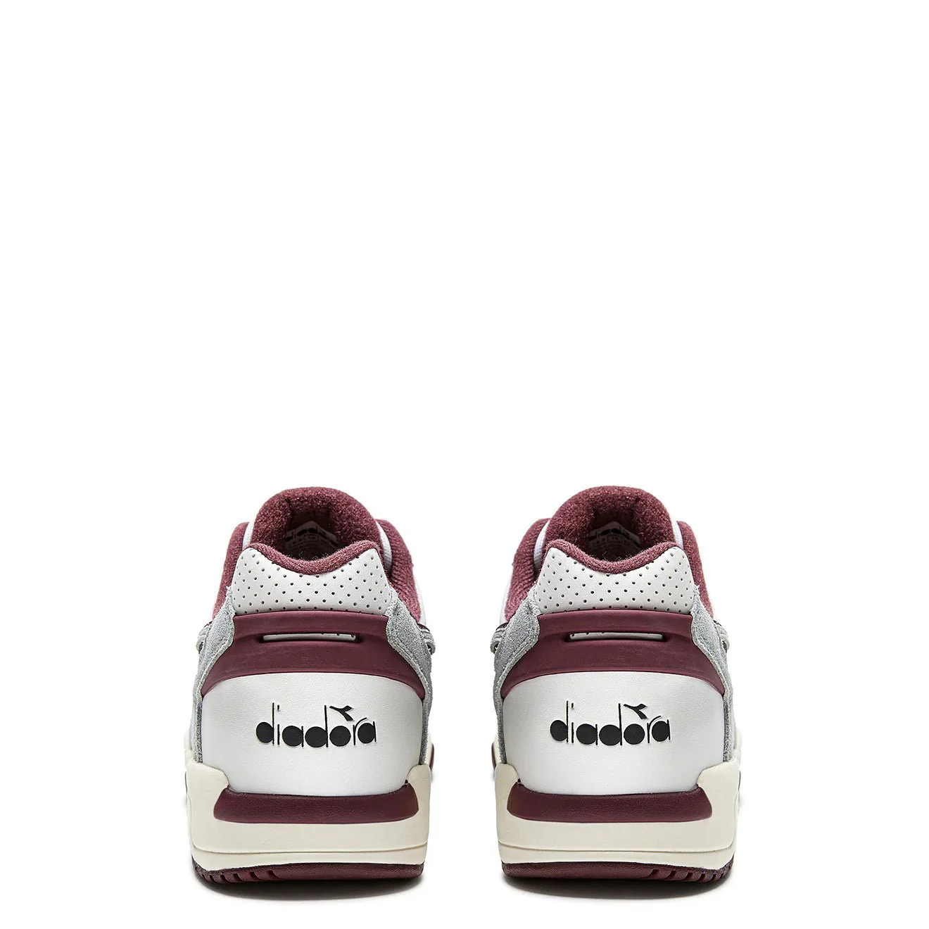 Diadora Winner SL Trainer Moon Rock / Malaga Red - Image 5