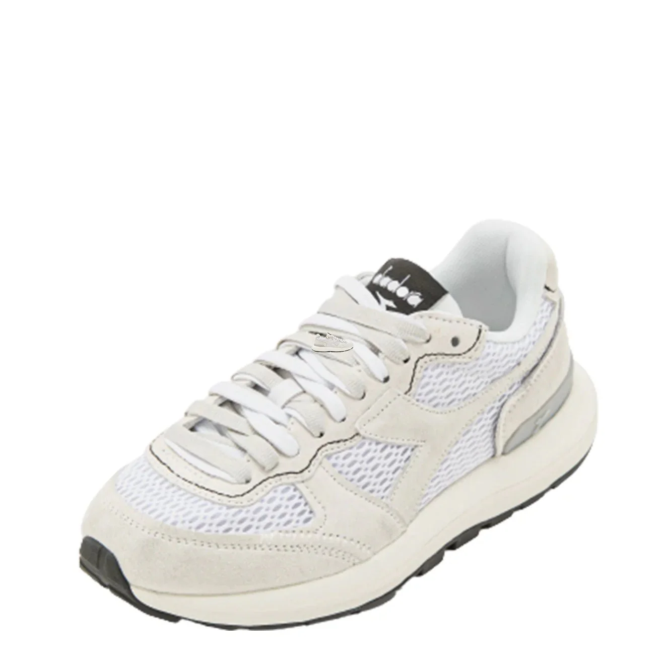 Diadora Women Kmaro 42 Suede Mesh Wax Trainers White / White / White - Image 2