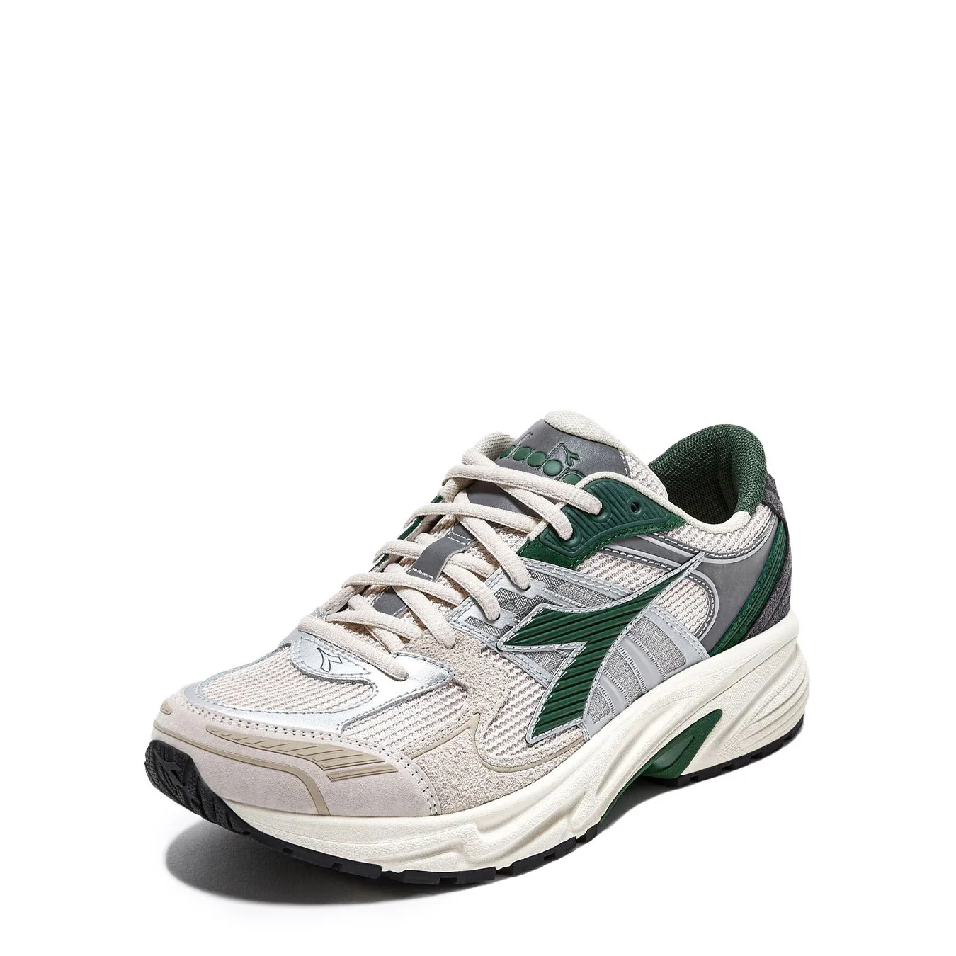 Diadora Womens Mythos Star Trainer Light Grey / Metallic - Image 2