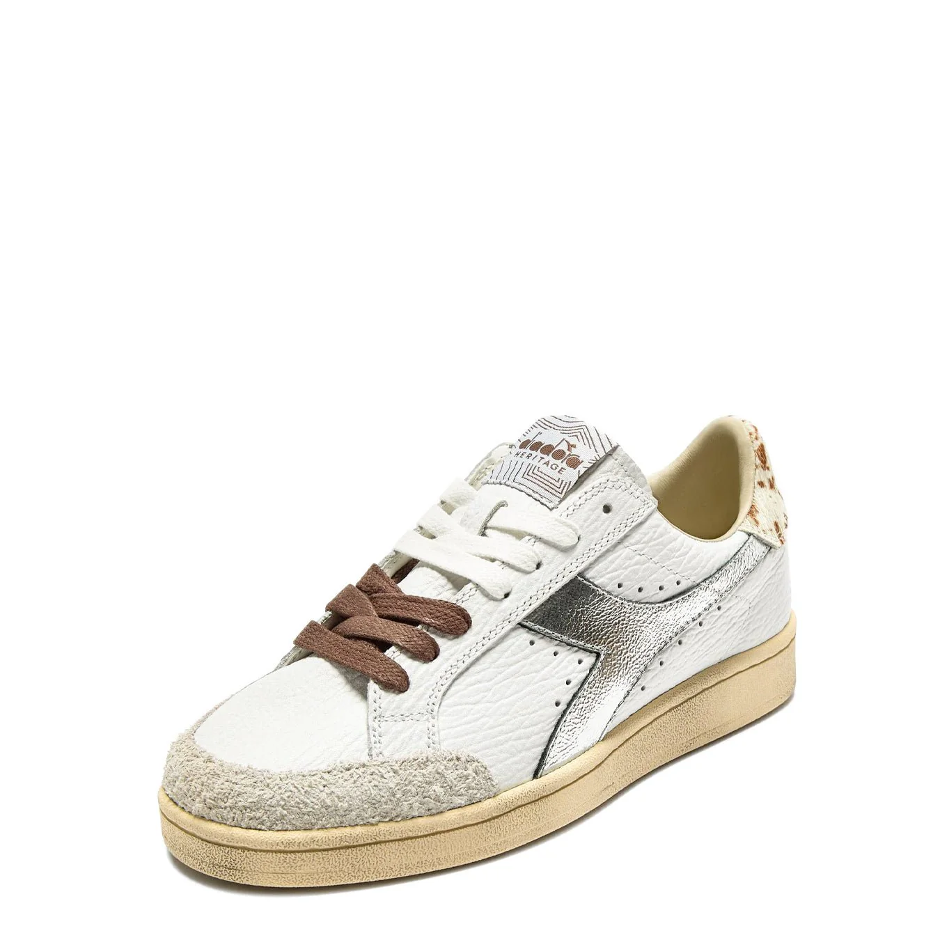 Diadora Womens Prestige Safari Wn Trainer White - Image 4