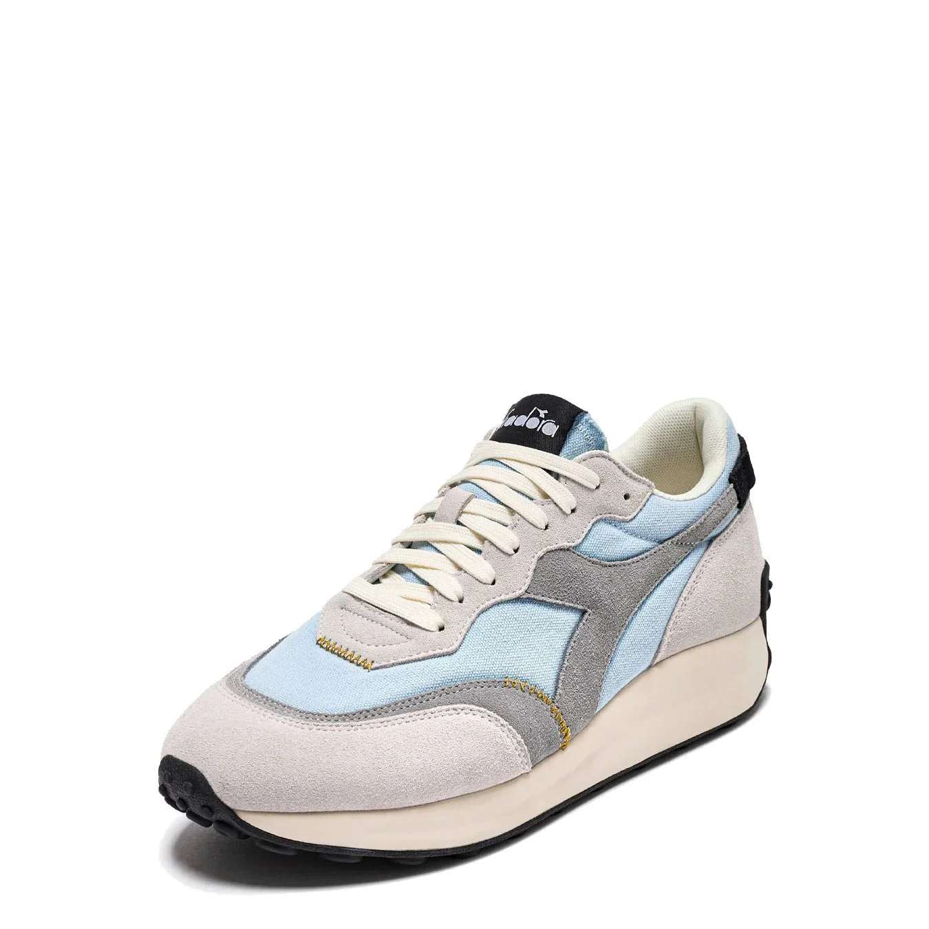 Diadora Womens Race Suede SW Trainer Dream Blue / Moon Gray - Image 2