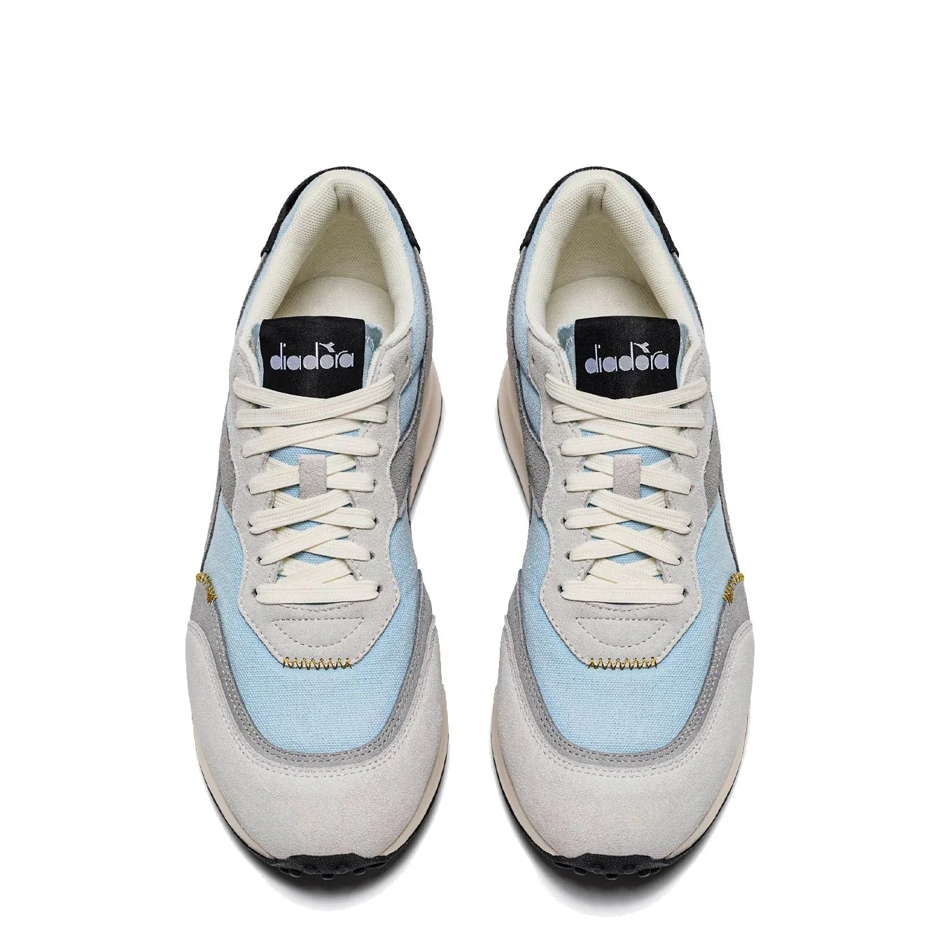 Diadora Womens Race Suede SW Trainer Dream Blue / Moon Gray - Image 3