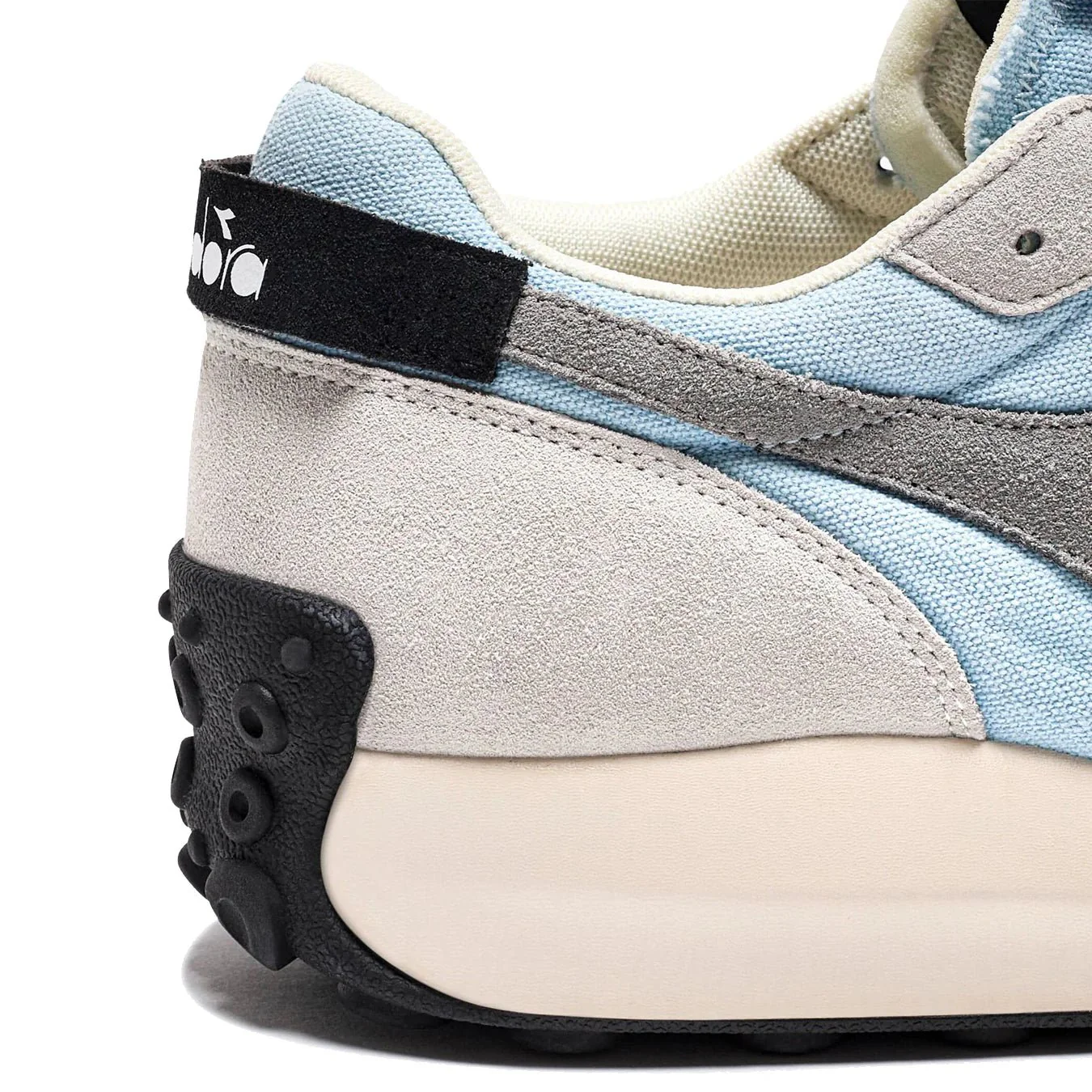 Diadora Womens Race Suede SW Trainer Dream Blue / Moon Gray - Image 4