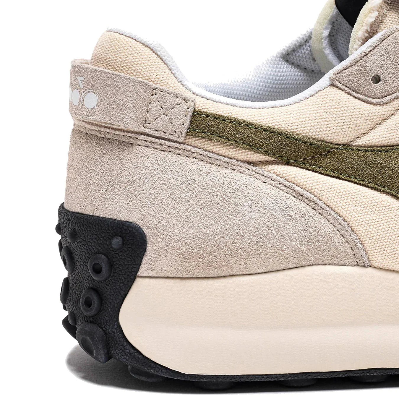 Diadora Womens Race Suede SW Trainer Pristine / Whitecap Gray - Image 3