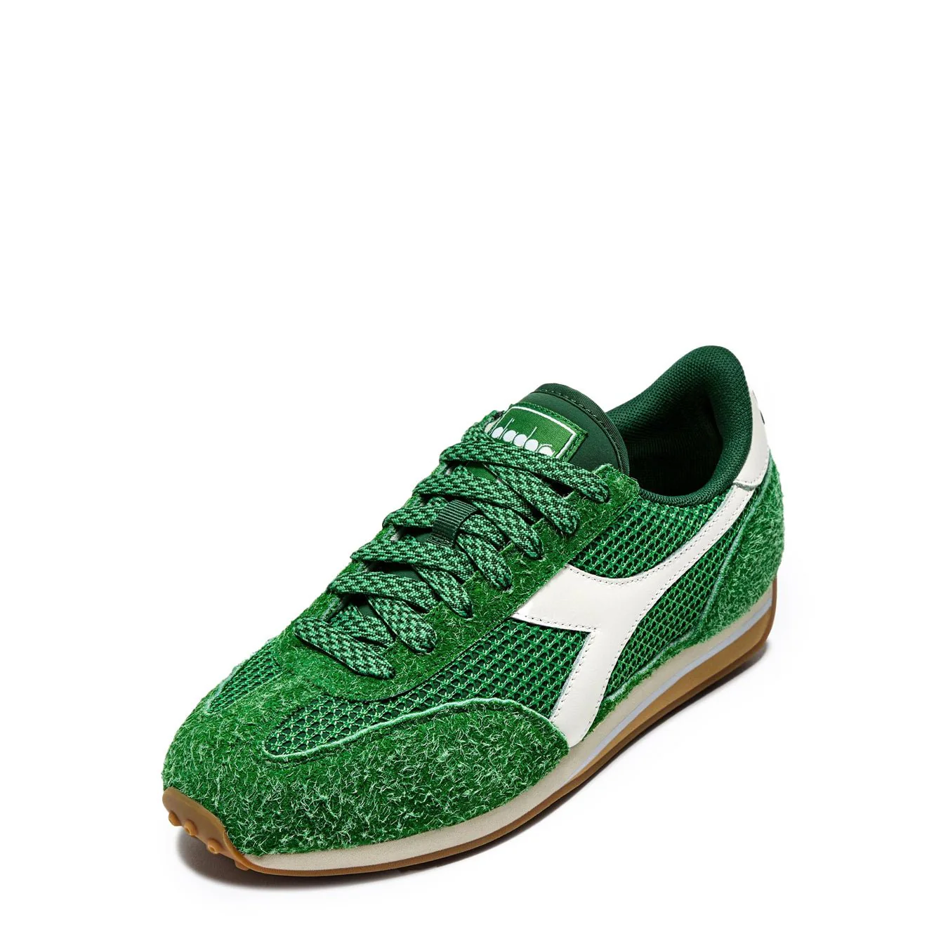 Diadora Womens Rally Trainer Green Peas Cream - Image 2