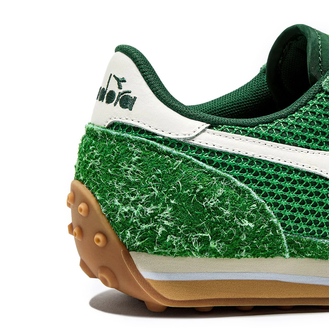 Diadora Womens Rally Trainer Green Peas Cream - Image 4