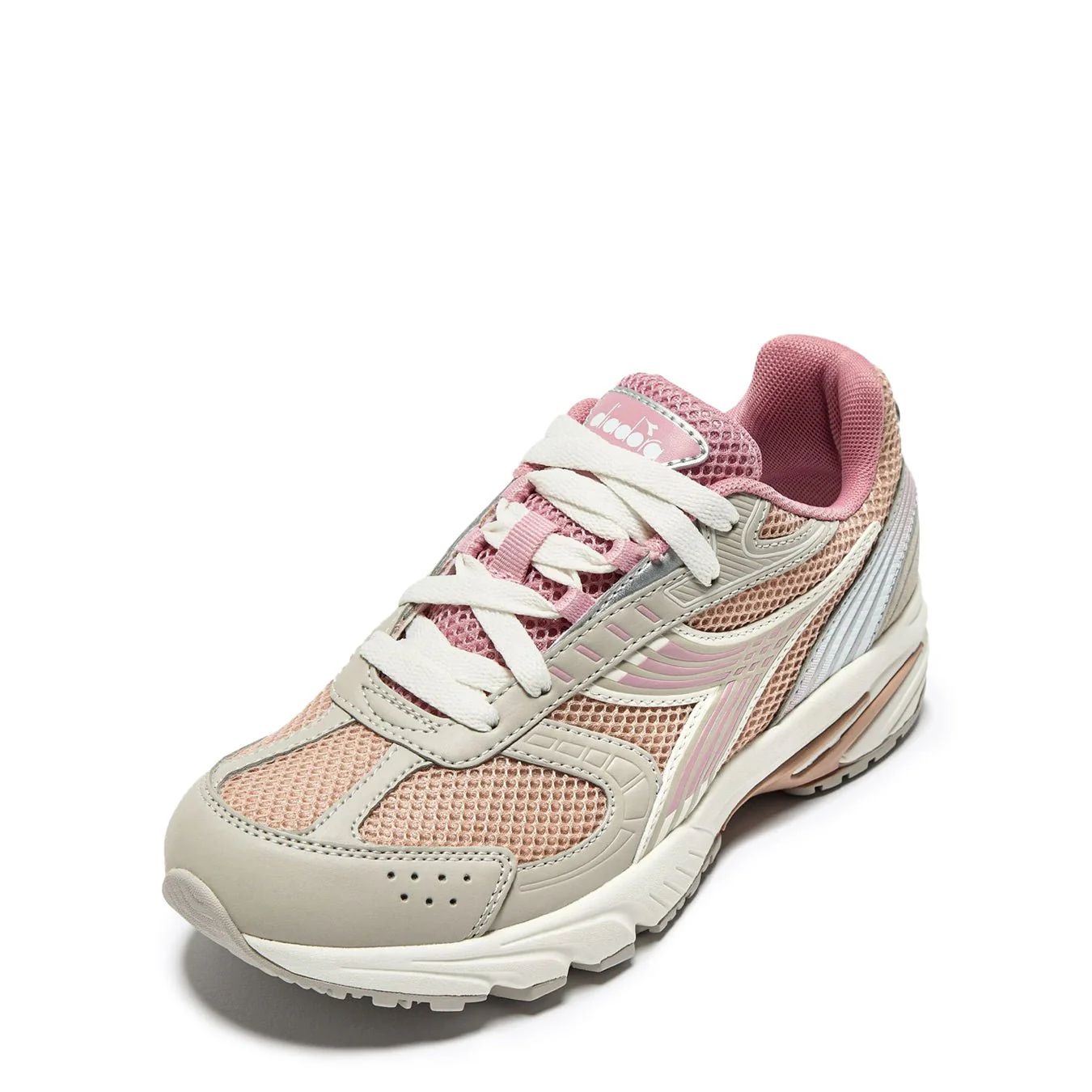 Diadora Womens Sao-Ko 280 Trainer Pink Turtle-Dove / Gray Silver - Image 2
