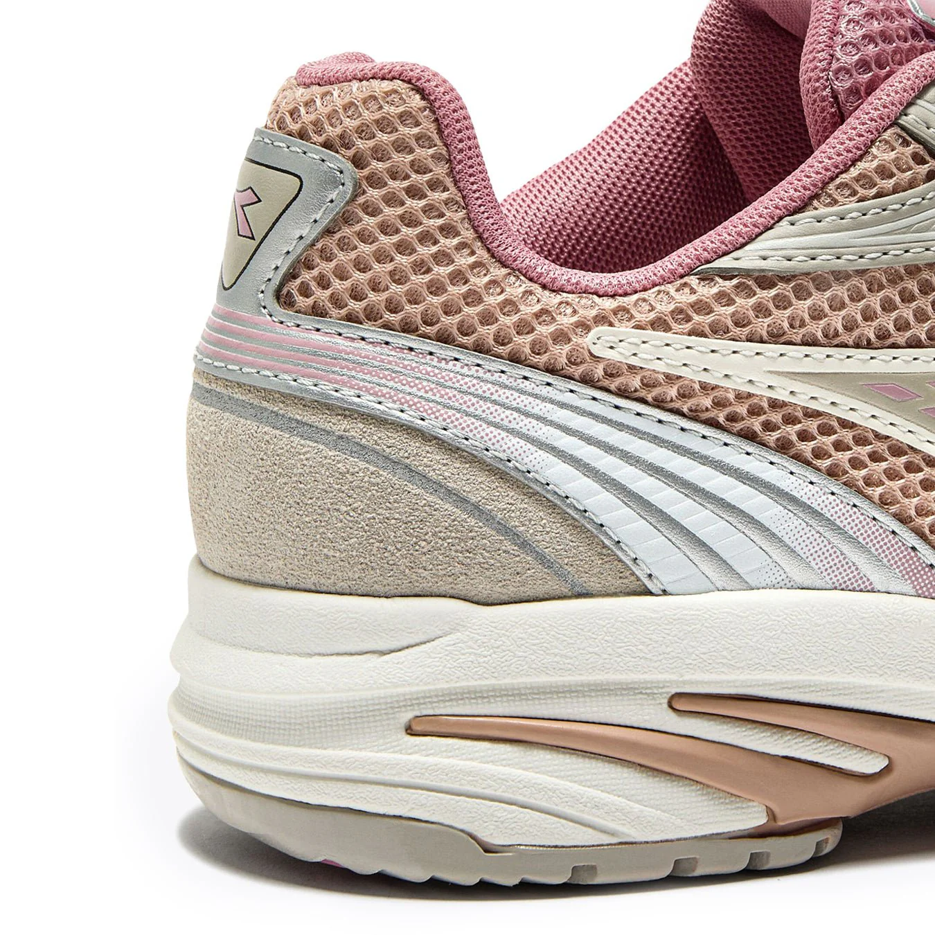 Diadora Womens Sao-Ko 280 Trainer Pink Turtle-Dove / Gray Silver - Image 5