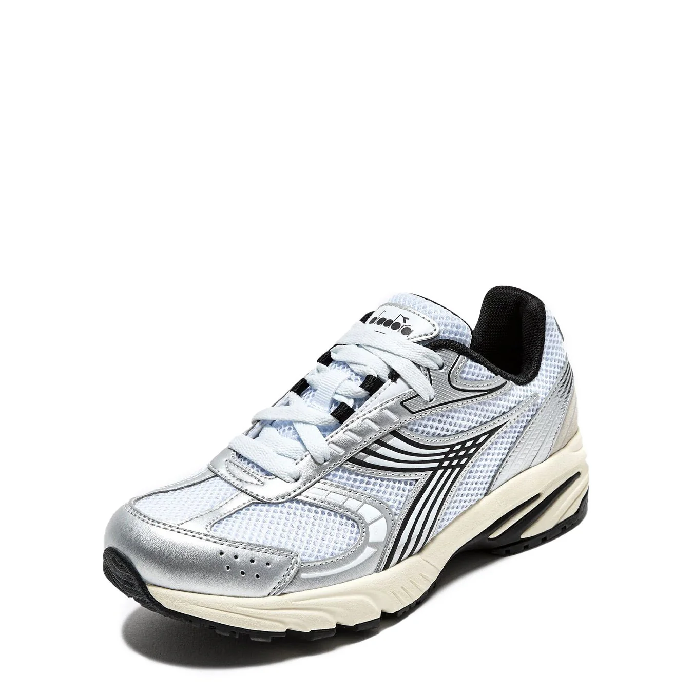 Diadora Womens SAO-KO 280 Trainer White / Silver - Image 2