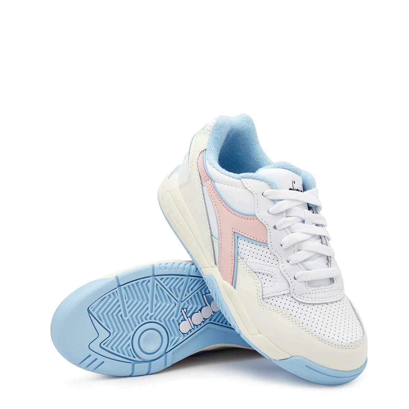 Diadora Womens Winner Trainer White / Peach Whip - Image 4