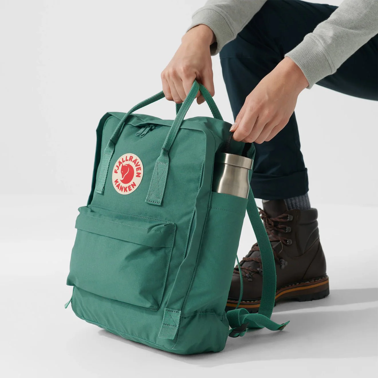 Fjallraven Kanken Classic Backpack Green - Image 5