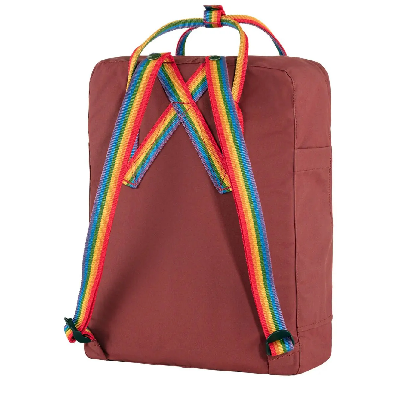Fjallraven Kanken Classic Backpack Ox Red / Rainbow Pattern - Image 2