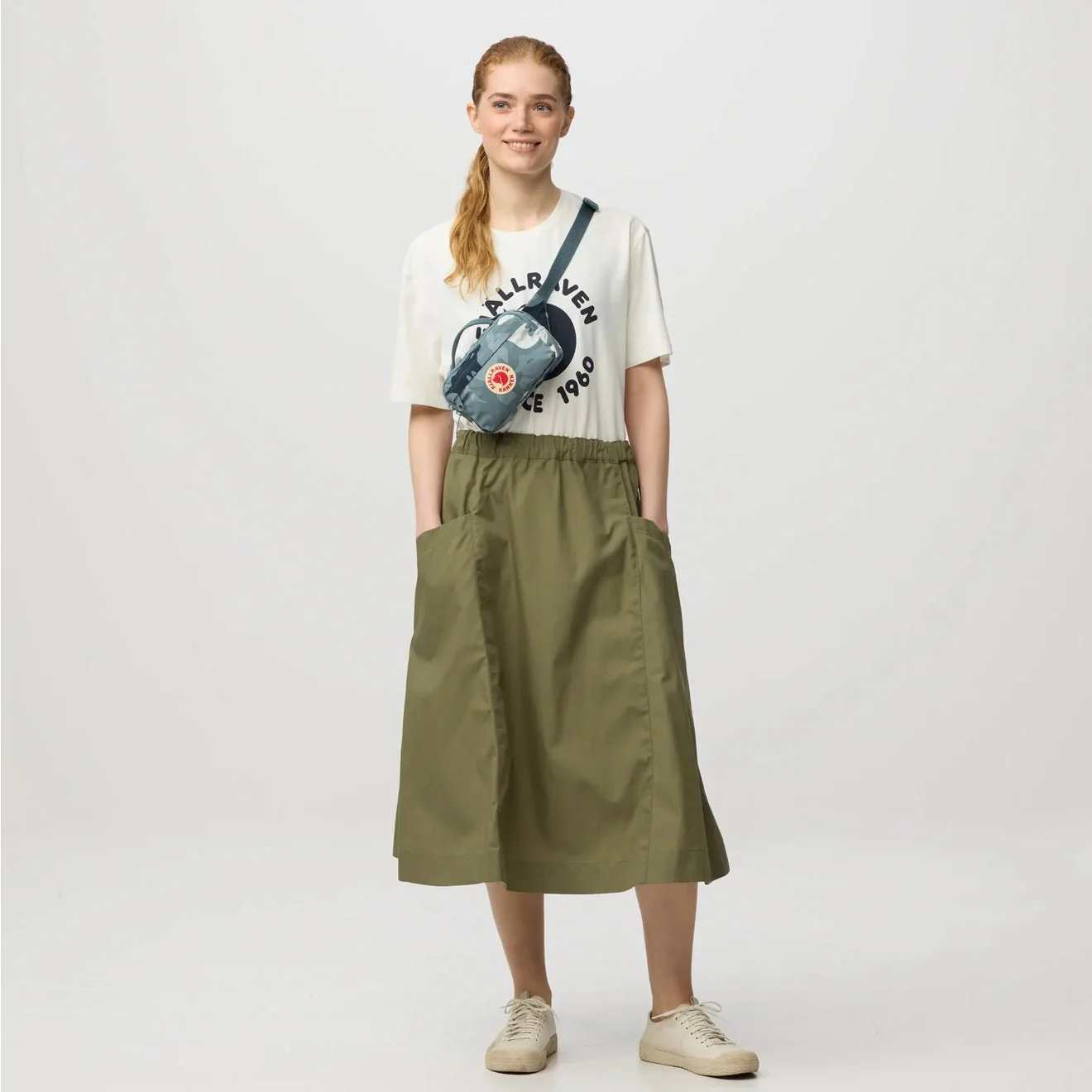 Fjallraven Kanken Graphics Hip Pack Nimbus Blue / Hidden Animals - Image 4