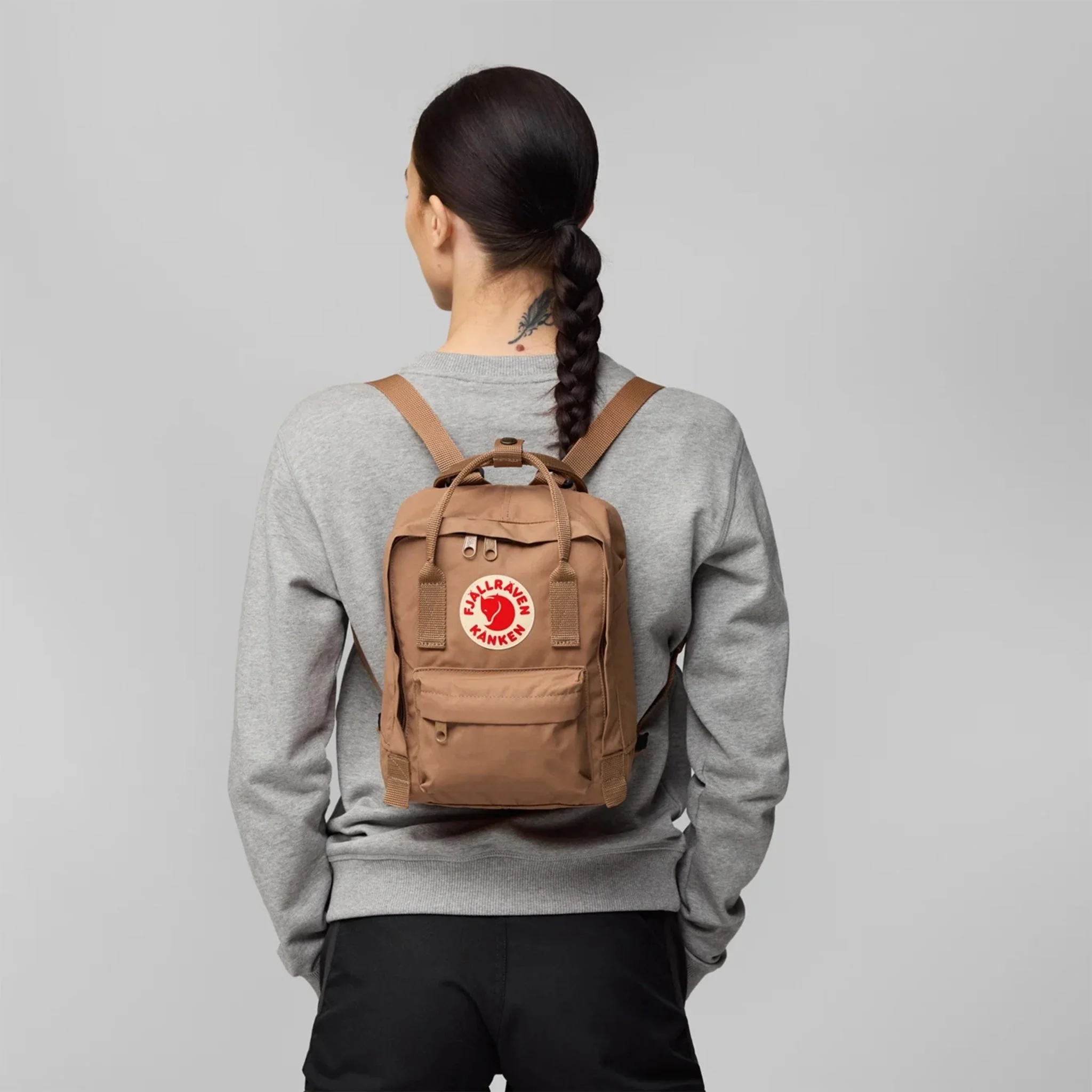 Fjallraven Kanken Mini Backpack Light Oak - Image 4