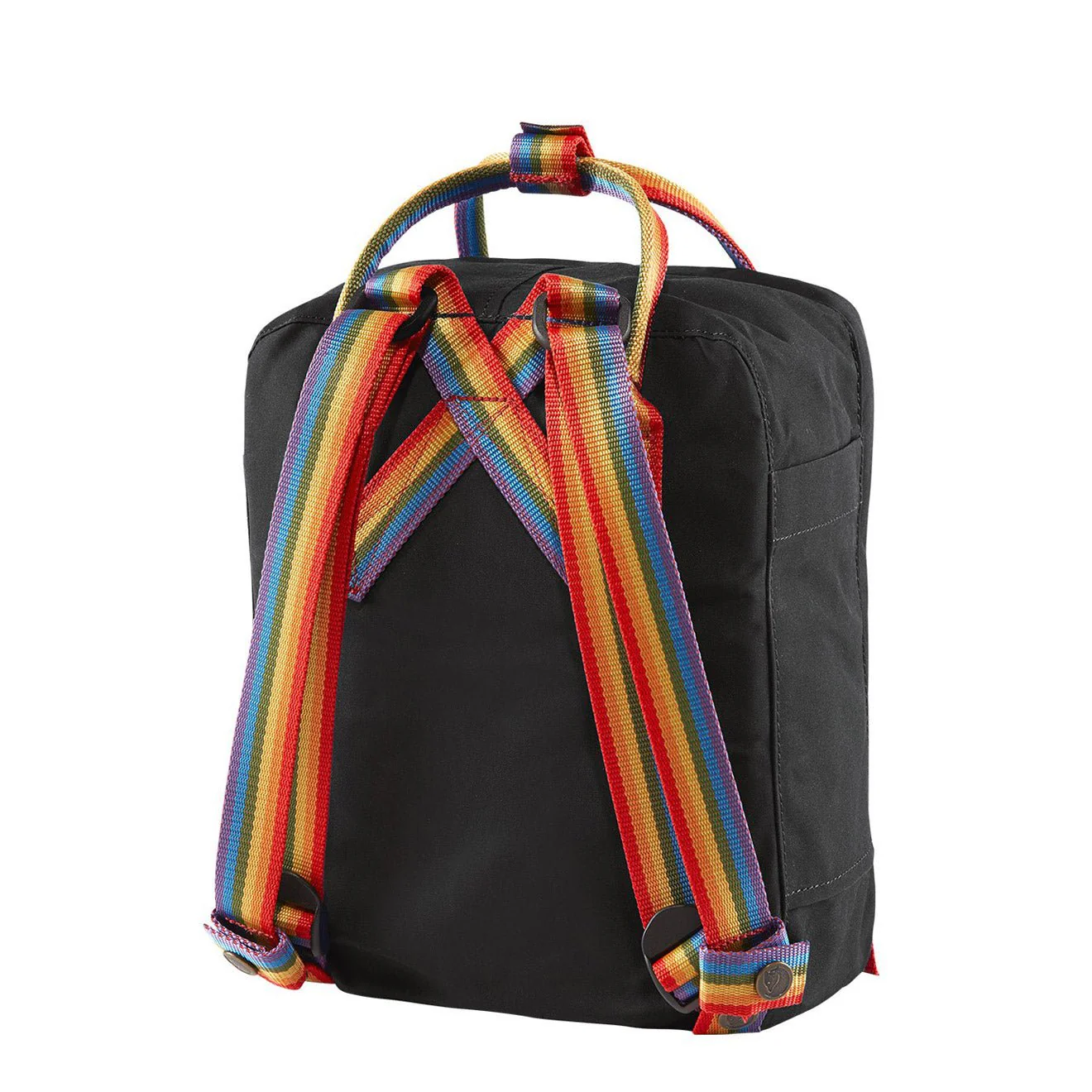 Fjallraven Kanken Rainbow Mini Black Rainbow Pattern - Image 3
