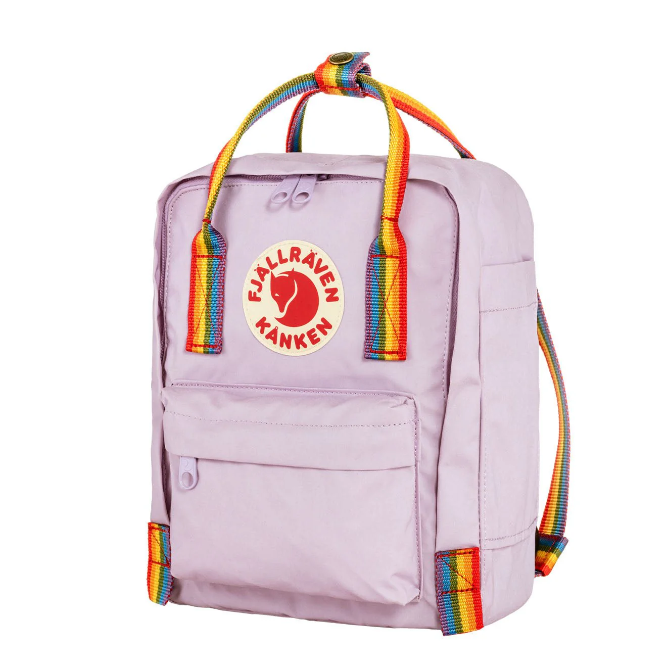 Fjallraven Kanken Rainbow Mini Pastel Lavender-Rainbow - Image 2