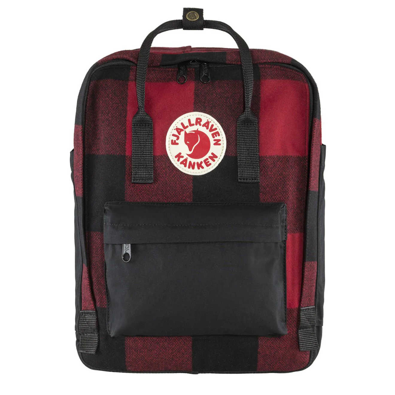 Fjallraven Kanken Re-Wool Red / Black