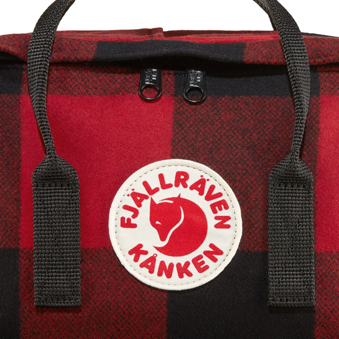 Fjallraven Kanken Re-Wool Red / Black - Image 4
