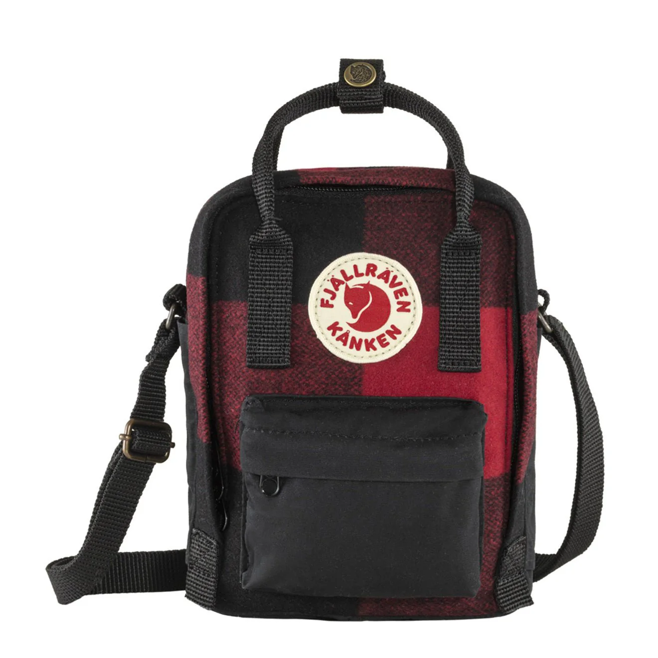 Fjallraven Kanken Re-Wool Sling Red / Black