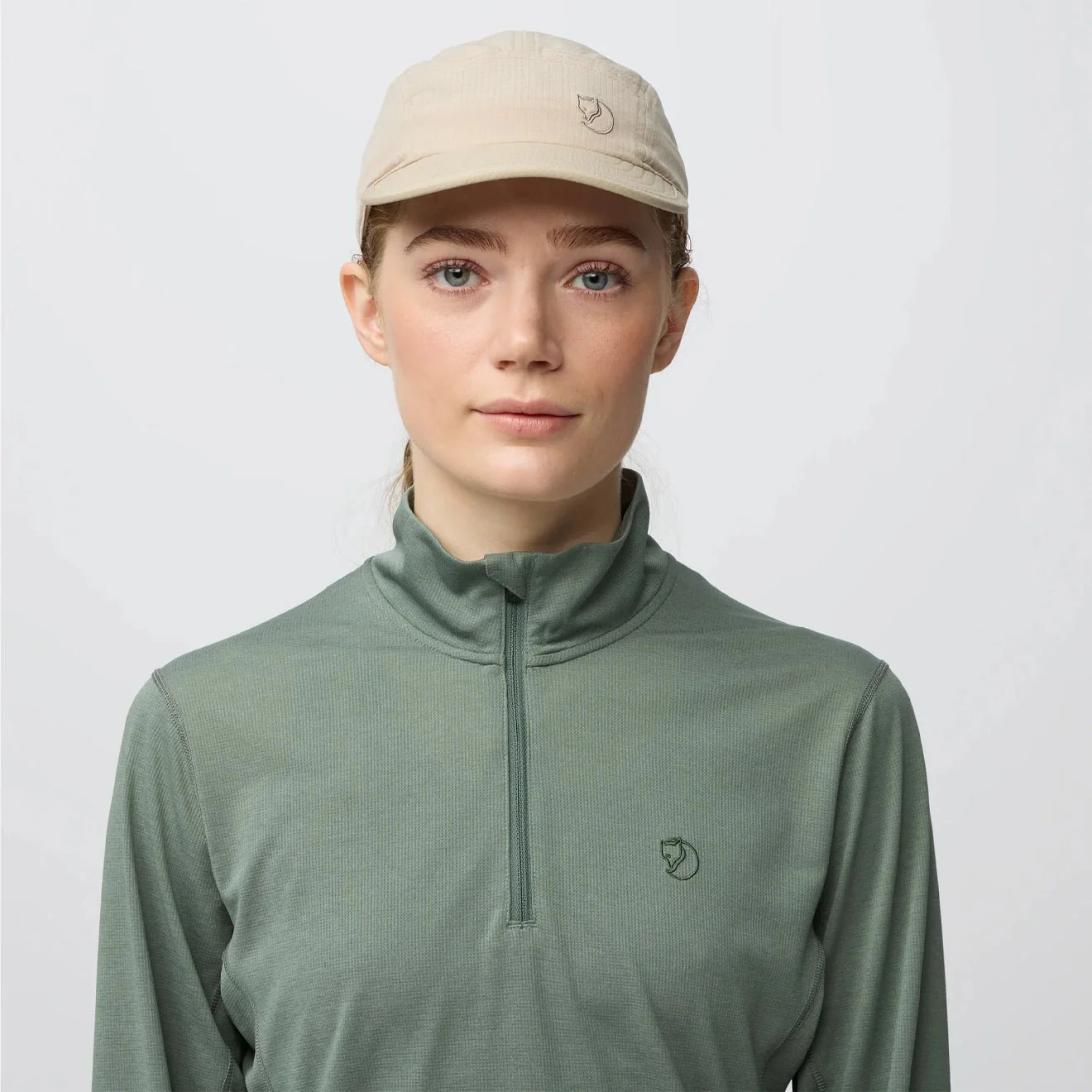 Fjallraven Womens Abisko Day Hike Half Zip Patina Green - Image 6