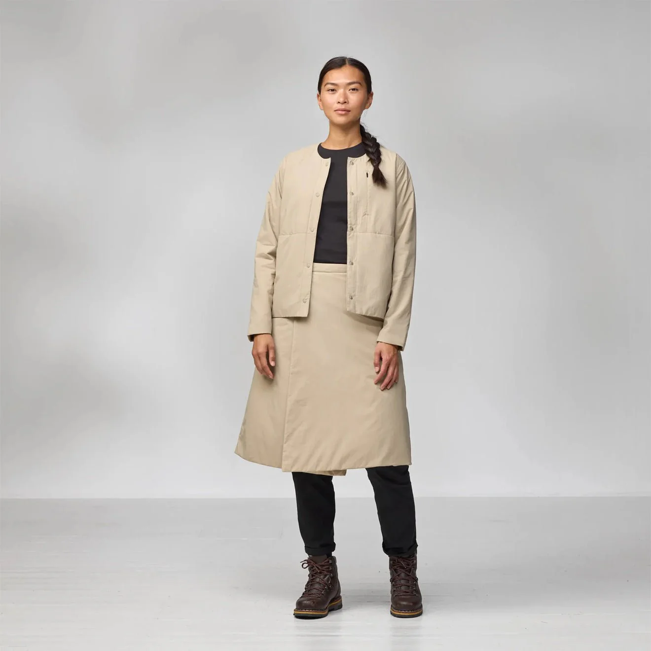 Fjallraven Womens HC Insulated Jacket Fossil - Image 3
