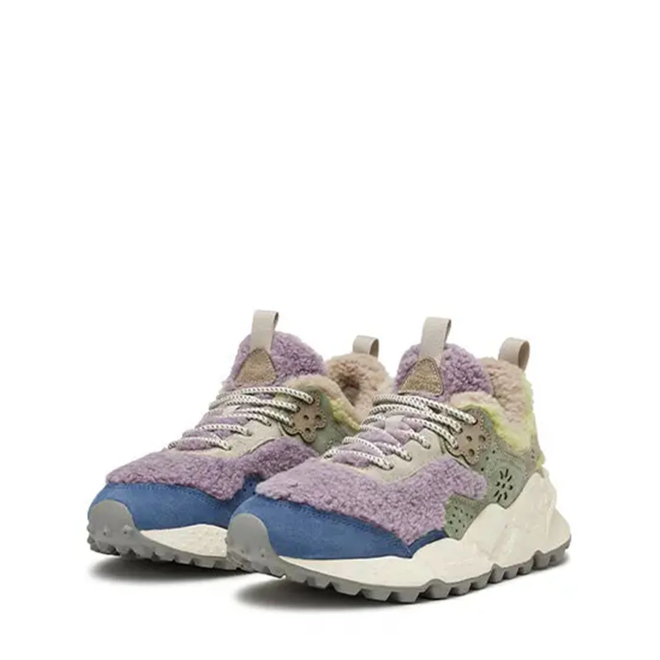 Flower Mountain Kotetsu Trainers Violet / Lime - Image 2