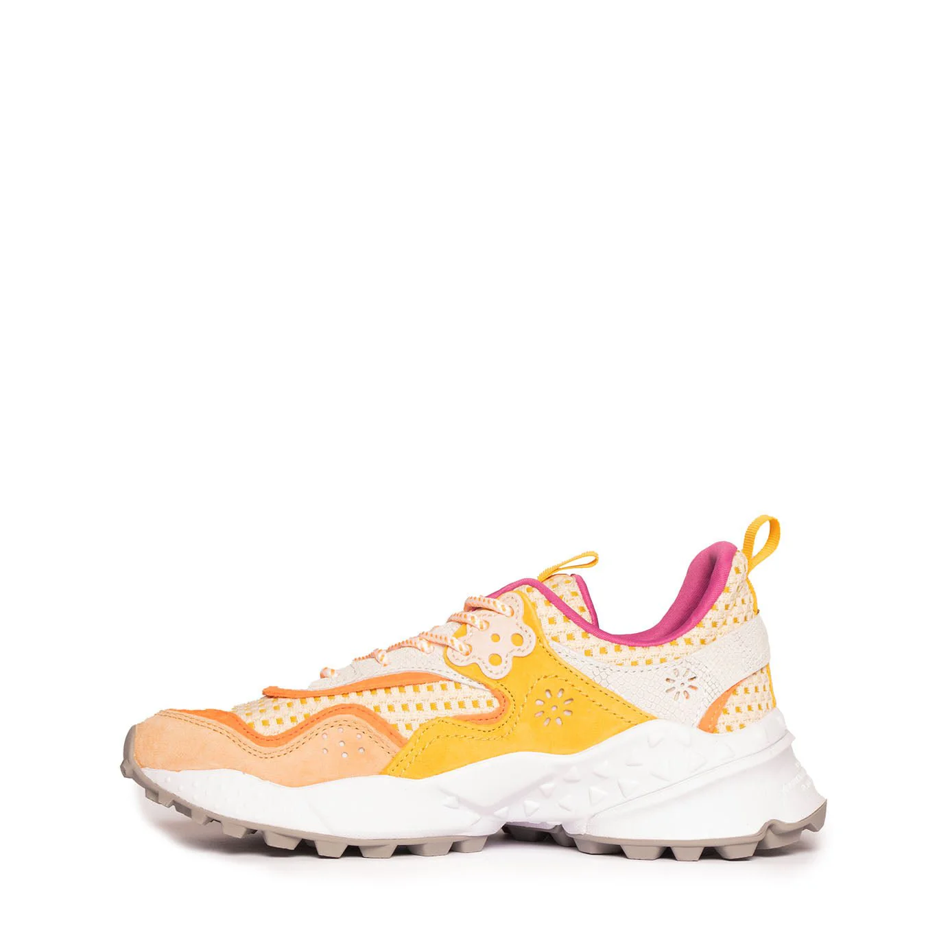 Flower Mountain Womens Koetsu Suede Checkered Beige / Ocra - Image 2