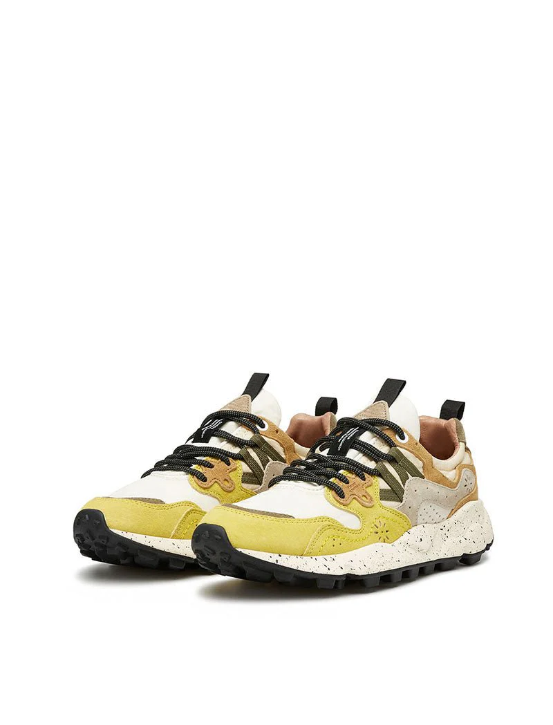 Flower Mountain Womens Yamano 3 Ochre / White / Light Blue - Image 4