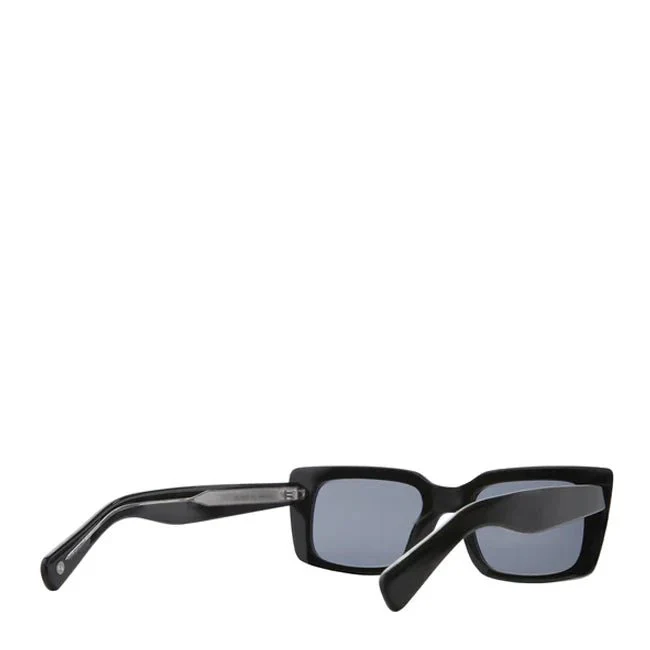 Garrett Leight GL 3030 49 Sunglasses Black/Semi-Flat Navy - Image 3