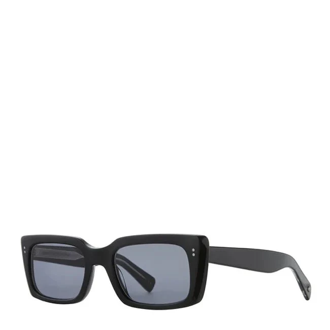 Garrett Leight GL 3030 49 Sunglasses Black/Semi-Flat Navy - Image 5
