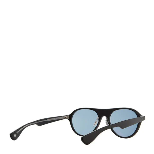 Garrett Leight Lady Eckhart 50 Sunglasses Matte Black/Pacifica - Image 3